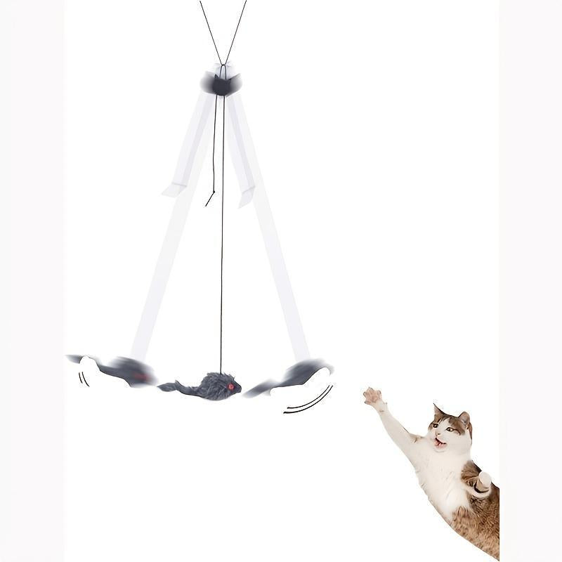 Cat Teaser Toy, 1 Count Mouse Design Hanging Door Toy, Cat Toys, Interactive Pet Toy for Indoor Cats, Valentine'S Day Gift