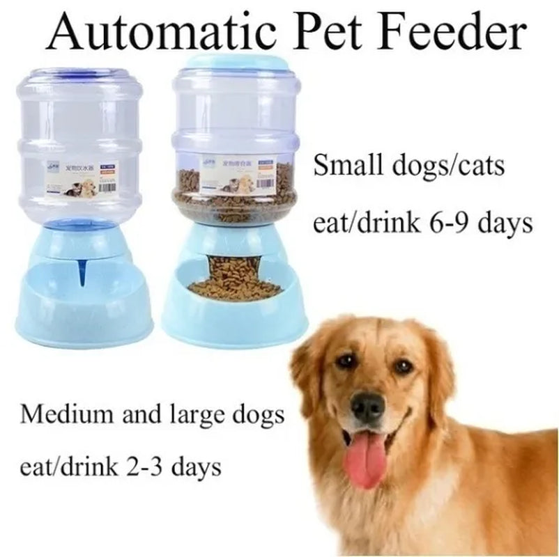 Fashion Home Pet Care Dog Pet Feeder 3.75L Large-Capacity Pet Drinking Water / Automatic Feeding Pet Supplies
