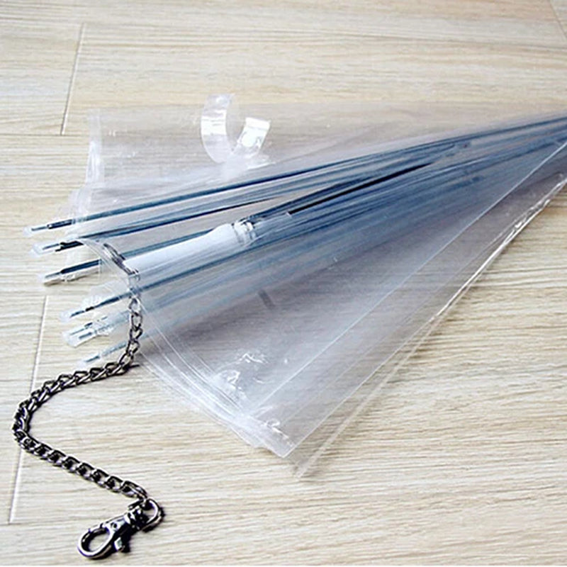 Dog Walking Waterproof Clear Cover Built-In Leash Rain Sleet Snow Pet Umbrella Pet Products