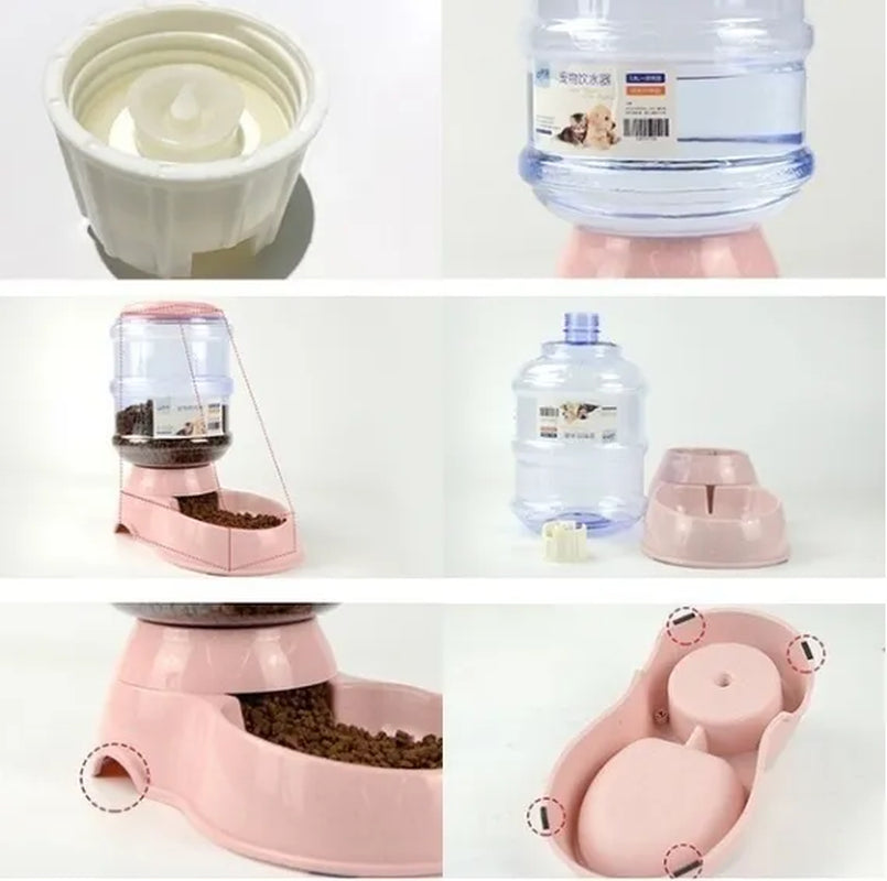 Fashion Home Pet Care Dog Pet Feeder 3.75L Large-Capacity Pet Drinking Water / Automatic Feeding Pet Supplies